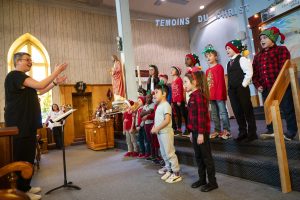 Spectacle de la chorale d'enfants à la paroisse de l’Ange-Gardien de Gatineau