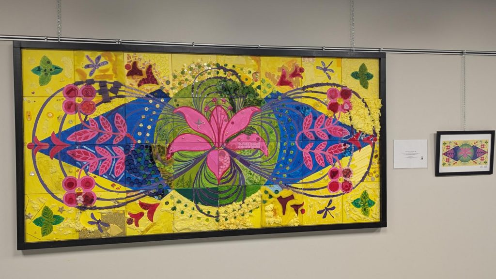 La mosaïque collective créée par le groupe de Saint-Félicien