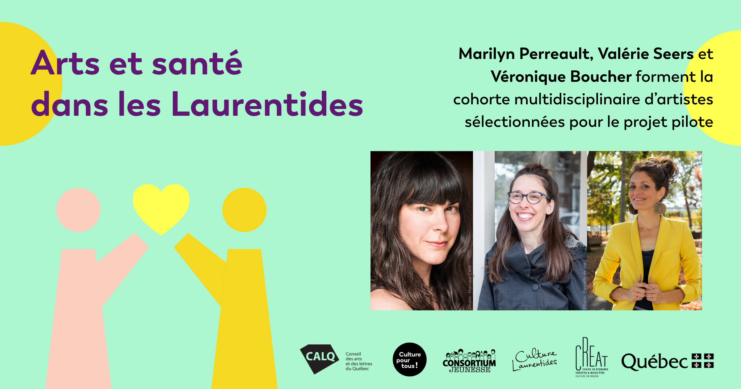 Arts et santé dans les Laurentides - Dévoilement des artistes